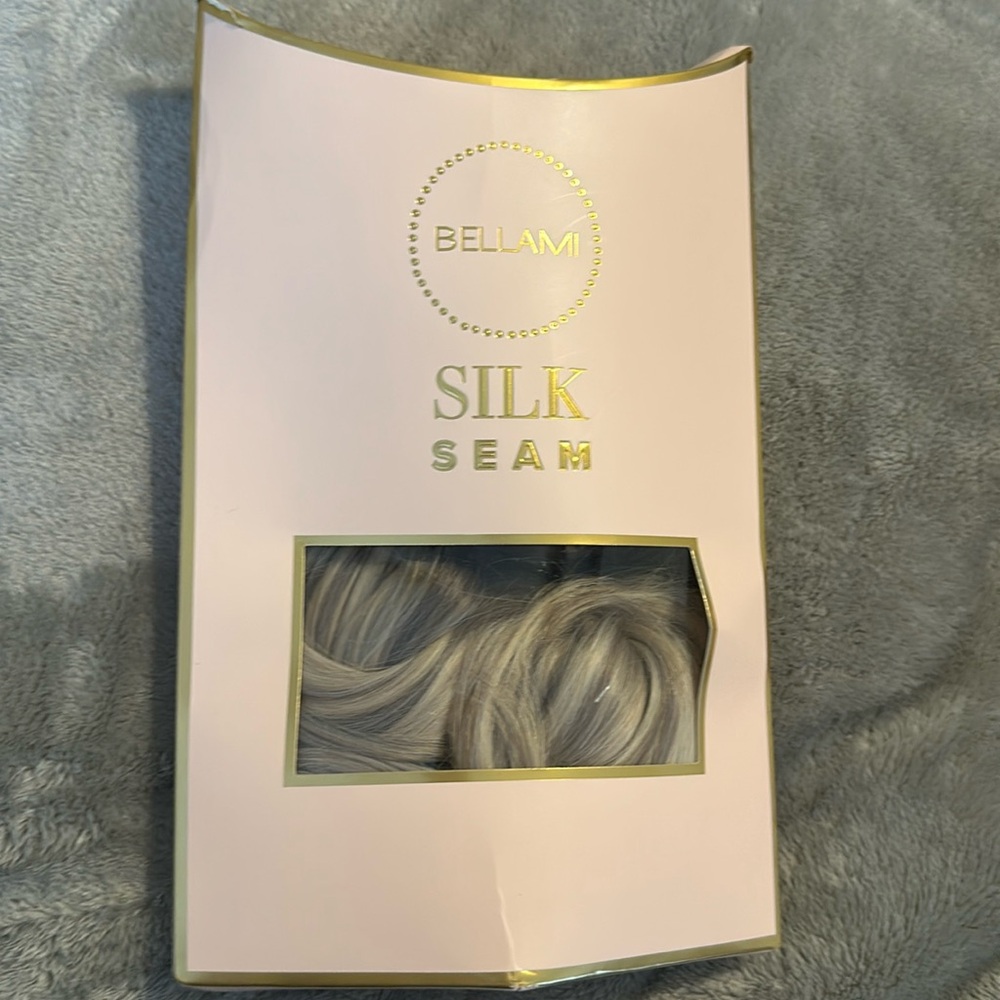 Bellami Pearl blonde highlight silk seam 22” 240g 🤍